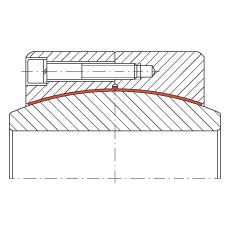 大的關(guān)節(jié)軸承 GE320-DW-2RS2, 根據(jù) DIN ISO 12 240-1 標(biāo)準(zhǔn), 免維護，兩側(cè)密封