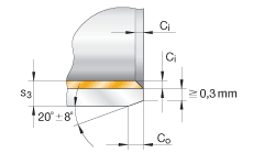 襯套 EGB1005-E40-B, 滑套，免維護(hù)，帶銅襯